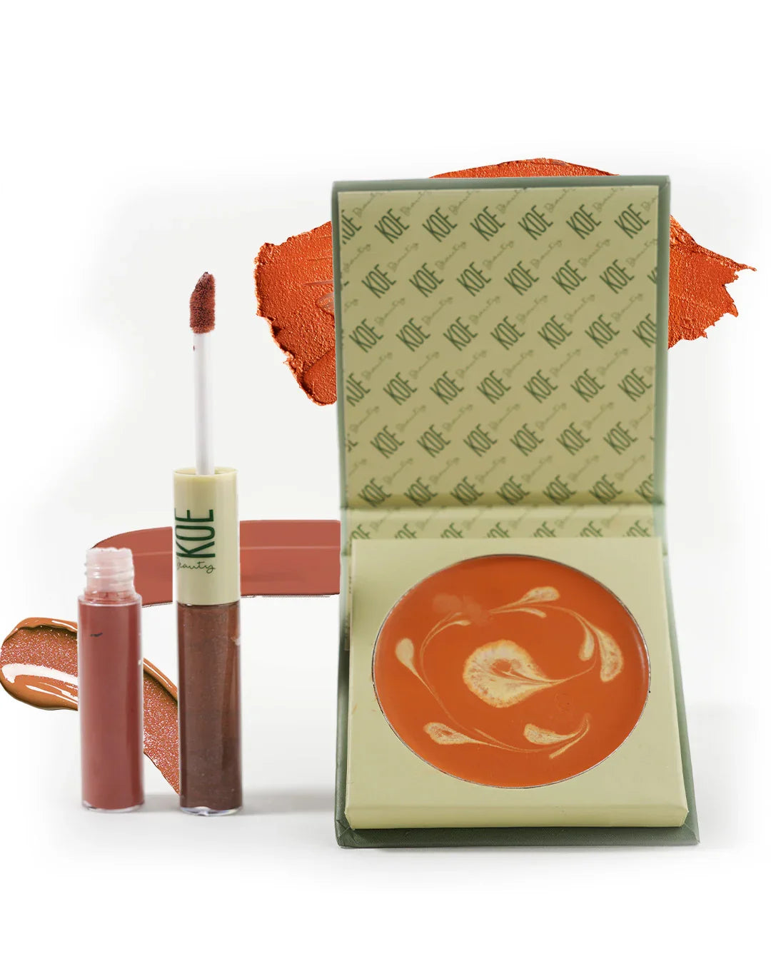 Peach Fuzz + Espresso