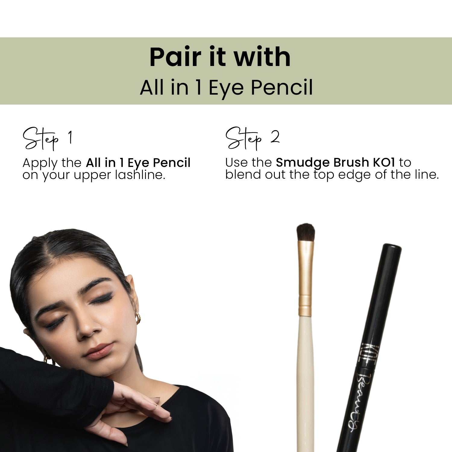 Smudge Brush K01 + Blush Brush K02