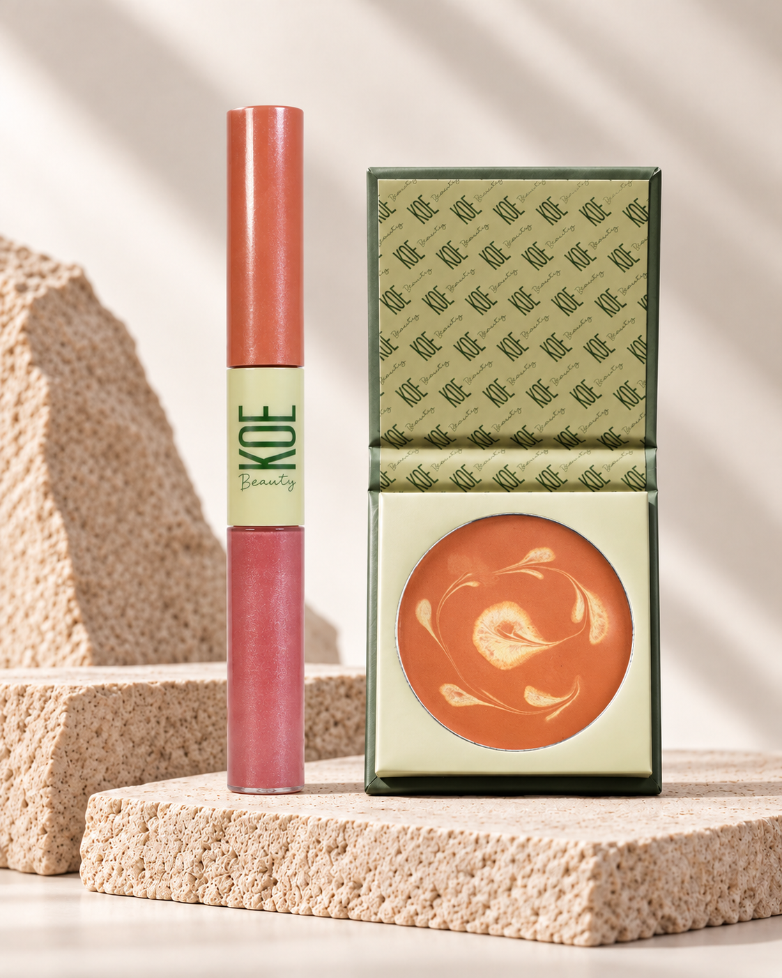 Peach Fuzz + Pink Spice